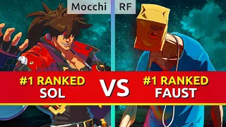 GGST ▰ Mocchi (#1 Ranked Sol) vs RF (#1 Ranked Faust). Guilty Gear Strive