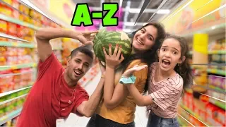 I Bought ALL OF A-Z AT THE SUPERMARKET | ALPHABETICAL ORDER