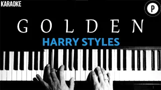 Harry Styles - Golden KARAOKE Slowed Acoustic Piano Instrumental COVER LYRICS