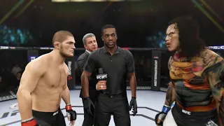 Khabib vs. Big Scarecrow - EA Sports UFC 2 - Champion Fights ☝️🦅