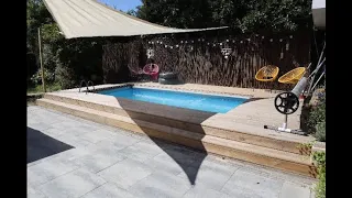 DIY Pool Intex Ultra XTR with Decking