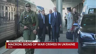 Macron: Signs of war crimes in Ukraine