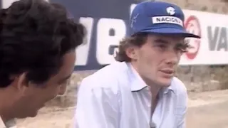 Ayrton Senna papo com Galvão Bueno