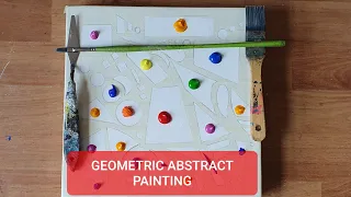 paint a geometric pattern #howto #geometric / Anjali fine arts - Abstract Art