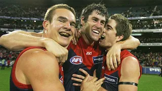 Jeff White's delight as Dees pip Dogs for finals | Classic Last Two Mins | 2005 | AFL