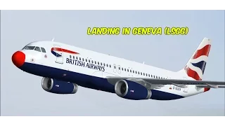 FSX | Approach and Landing @ Geneva (LSGG)