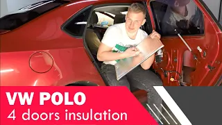 VW Polo: doors sound deadening with Noico Materials