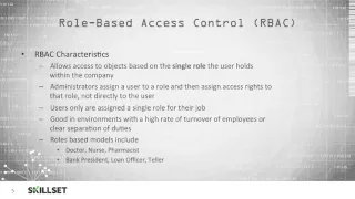 Access Control Models (CISSP Free by Skillset.com)