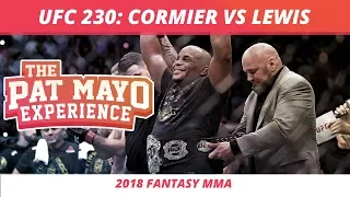 2018 Fantasy MMA: UFC 230 - Cormier vs Lewis DraftKings Picks & Preview