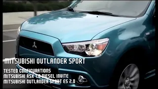 2011 Mitsubishi Outlander sport crash test