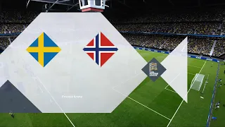 Sweden vs Norway | Friends Arena | 2022-23 UEFA Nations League | PES 2021