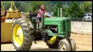 Girl drives  Tractor in COMPETITION @ Middlecreek