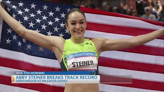 Abby Steiner breaks American 300m indoor record at Millrose Games