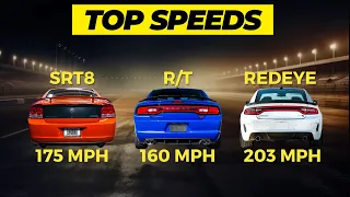 How Fast is the Dodge Charger? -- Top Speed Videos – Every Engine Shown (2006-2023 V6 & V8s)