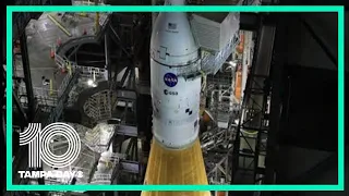 NASA rolls Artemis I mission 'mega Moon rocket' out to launchpad