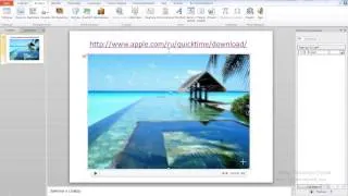 Вставка видео в MS PowerPoint 10