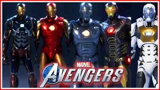 MARVEL'S AVENGERS - EVERY IRON MAN OUTFIT REVEALED!