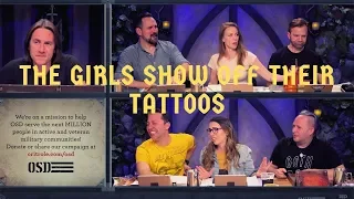 The Girls Show Off Their Tattoos