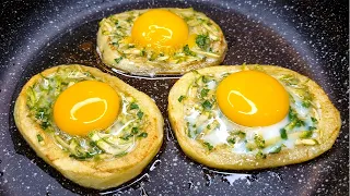 1 potato 1 zucchini 3 eggs! Healthy, simple and delicious recipe