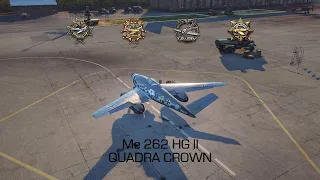 [NA_200704] World of Warplanes Me 262 HG II Gameplay ~Quadra Crown~