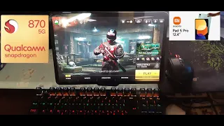 Warzone Mobile 60 FPS xiaomi Pad 5 Pro 12.4 | SD 870