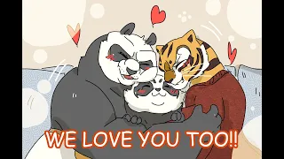 「Kung fu panda」Tigress and Po family funny