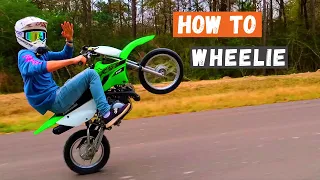 How To Wheelie Klx110 Step By Step Guide