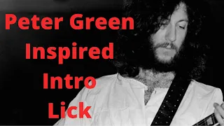 Peter Green Inspired Intro Lick