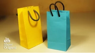 How to make a paper bag with their hands. A very simple way.