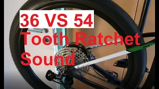 New Dt-Swiss 36 Tooth Ratchet EXP Sound VS 54 Tooth Ratchet