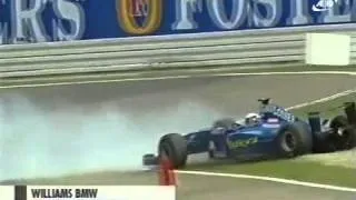 R.Schumacher crash Hockenheim 2000