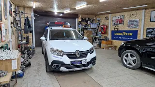 Renault Logan. Самый мощный свет для данного автомобиля. В фарах BI-LED Aozoom A4+, в ПТФ BI-LED FOG