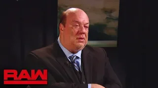 Paul Heyman breaks his silence about Brock Lesnar: Raw, Aug. 6, 2018