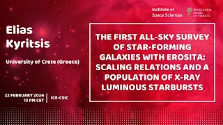 Elias Kyritsis - The first all-sky survey of star-forming galaxies with eROSITA
