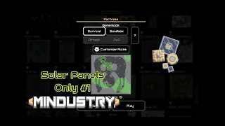 Mindustry Modded V6 - Solar Panels Only #1