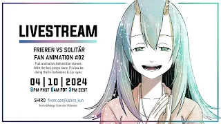 〚 Animation 〙Frieren vs. Solitär Fan Animation - the making #02 | Clip Studio Paint EX