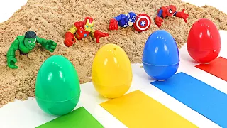 Marvel Avengers Hulk, Spider-Man, Iron Man! Escape the Sand Grave! | DuDuPopTOY