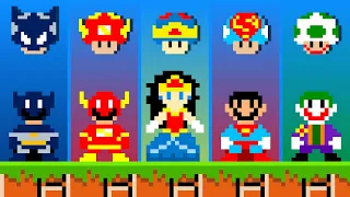 Super Mario Bros. but There More Custom Mario and Peach DC Comics!