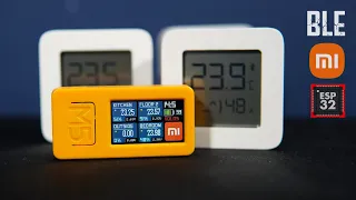 ESP32 gets data from Xiaomi Thermometers using BLE
