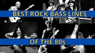 The BEST ROCK BASS LINES of the 80s