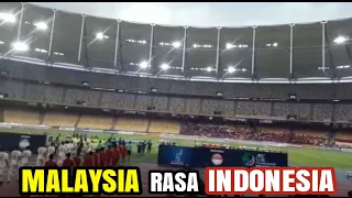 SAMBUTAN HANGAT PULUHAN RIBU SUPORTER TIMNAS INDONESIA DI STADION MALAYSIA