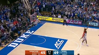 Elijah Hughes 73 feet shot against Duke