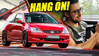 FULL SEND Dry or Wet! Honda Civic Type R EP3 // Nürburgring