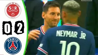 PSG VS Reims 2-0 All Goals & Extended Highlights 2021 ( Messi Debut )