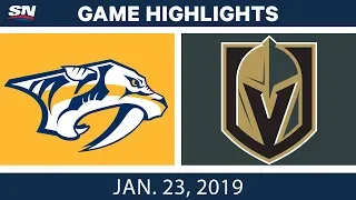 NHL Highlights | Predators vs. Golden Knights - Jan. 23, 2019