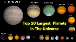 Top 20 Largest Planets in The Universe | Biggest Planet in the Universe | Size Comparison of Planets