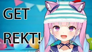 Aqua got baited to reveal her own underwear's color.【ENG sub/Hololive】