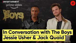 Jack Quaid, Jessie Usher on Hughie, A-Train's dynamic on The Boys Season 3 | Amazon Prime Video