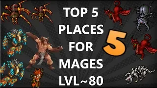 Tibia [where to hunt ED/MS] - MY TOP 5 PLACES FOR MAGES ~80  [2020]