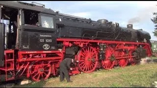 Dampflok 03 1010 und 52 8134 in Koblenz-Lützel - DB Museum Koblenz-Lützel